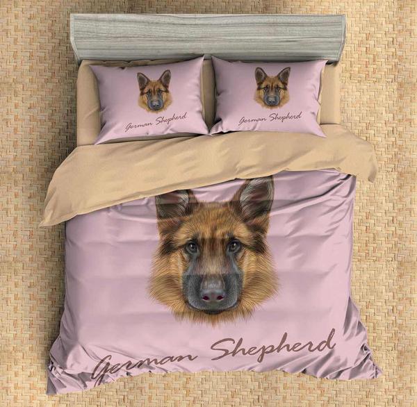 3D CUSTOMIZE GERMAN HEPHERD 3D Customized Duvet Cover Bedding Sets