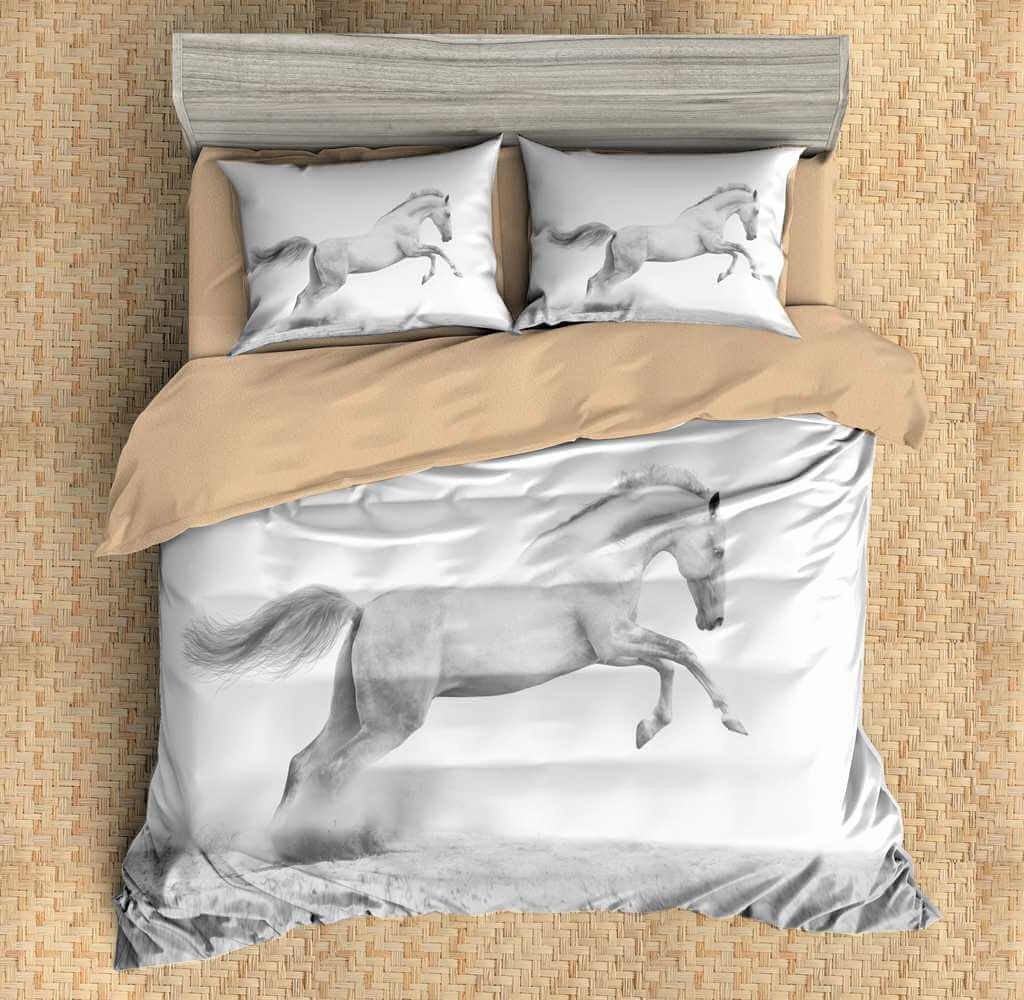 3D Customize Horse Customized Bedding Sets Duvet Cover