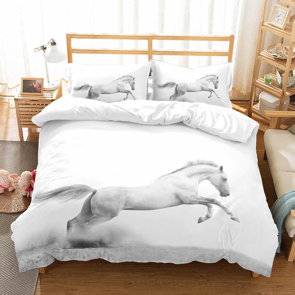 3D Customize Horse et Bedroomet Bed3D Customized Duvet Cover Bedding Sets