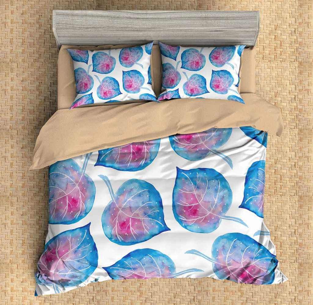 3D Customize Leaves Customized Bedding Sets Duvet Cover