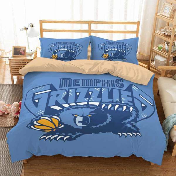 3D Customize Memphis Grizzlies 3D Customized Duvet Cover Bedding Sets