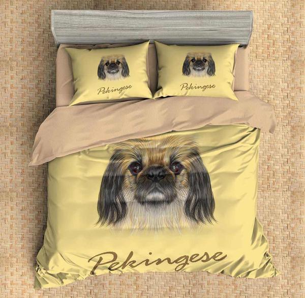 3D Customize Pekingese 3D Customized Duvet Cover Bedding Sets