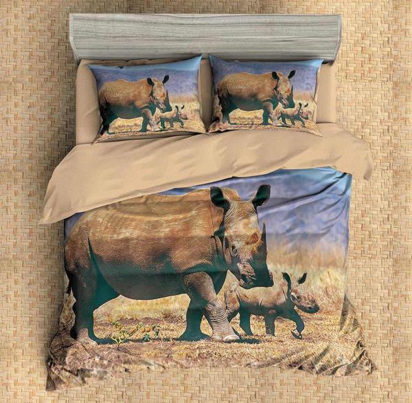 3D Customize Rhinoceros 3D Customized Duvet Cover Bedding Sets