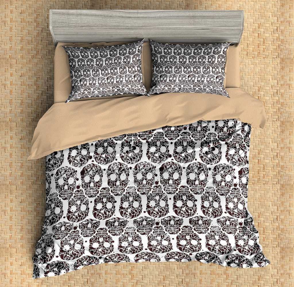 3D Customize Skull Customized Bedding Sets Duvet Cover