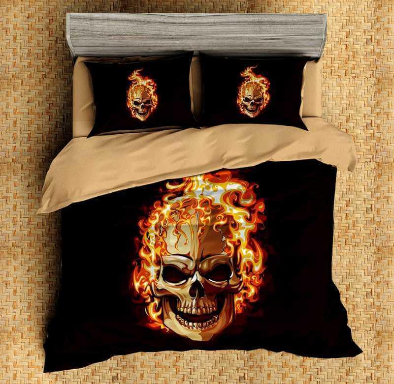 3D Customize Skull Customized Bedding Sets Duvet Cover