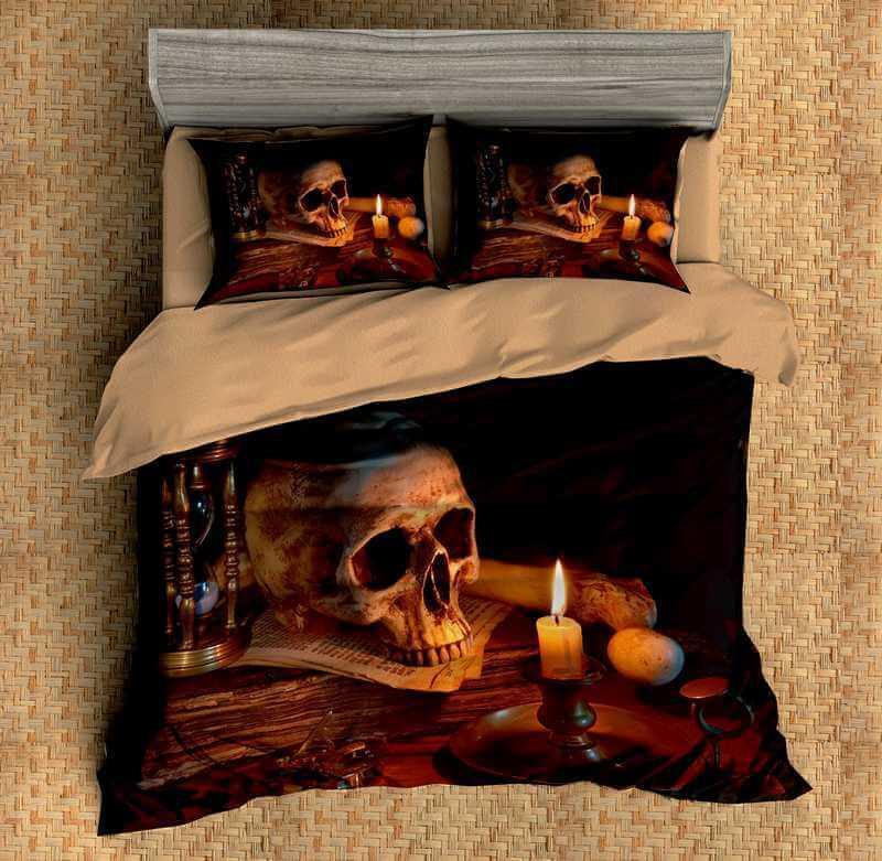 3D Customize Skull Customized Bedding Sets Duvet Cover