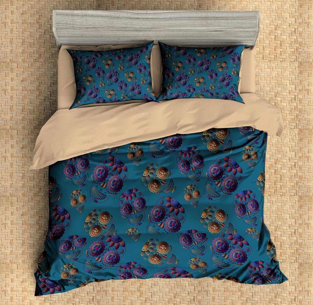 3D Customize Skull Customized Bedding Sets Duvet Cover