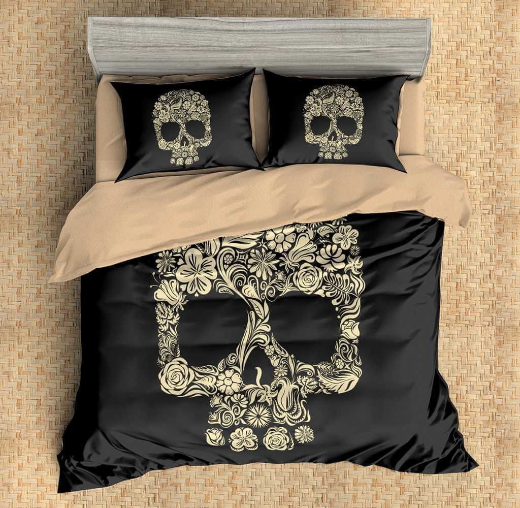 3D Customize Skull Customized Bedding Sets Duvet Cover