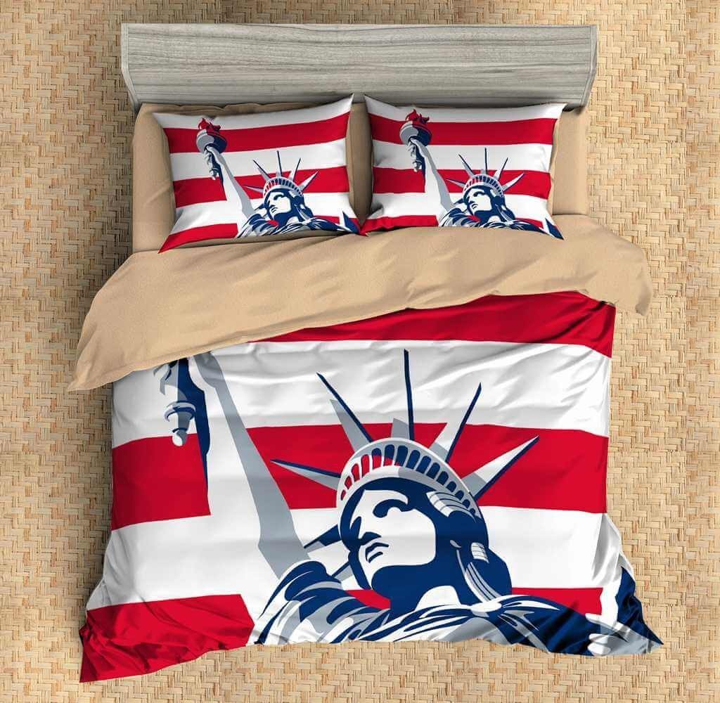 3D Customize Statue of Liberty Customized Bedding Sets Duvet Cover