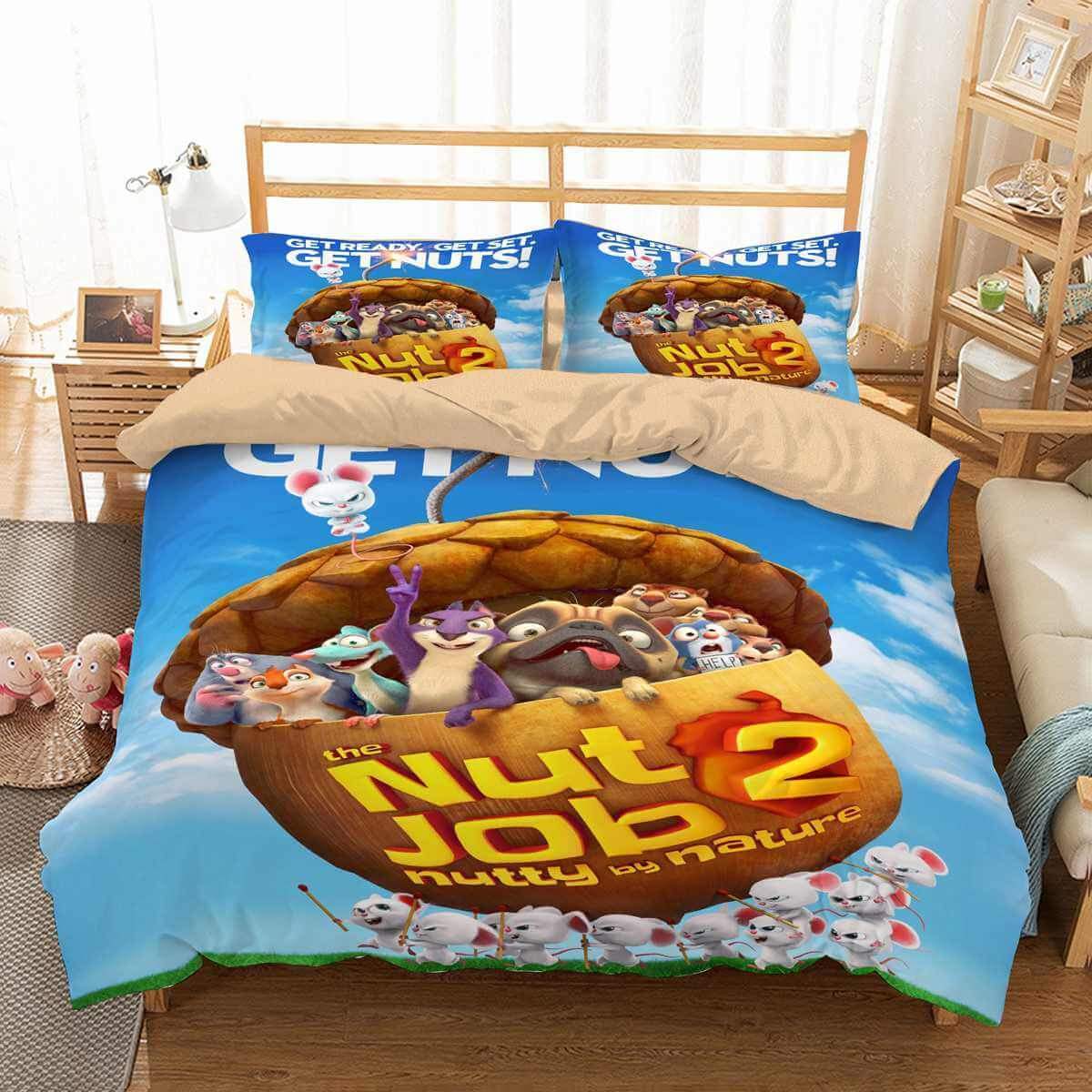 3D Customize The Nut Job 2 Nutty By Nature Customized Bedding Sets Duvet Cover