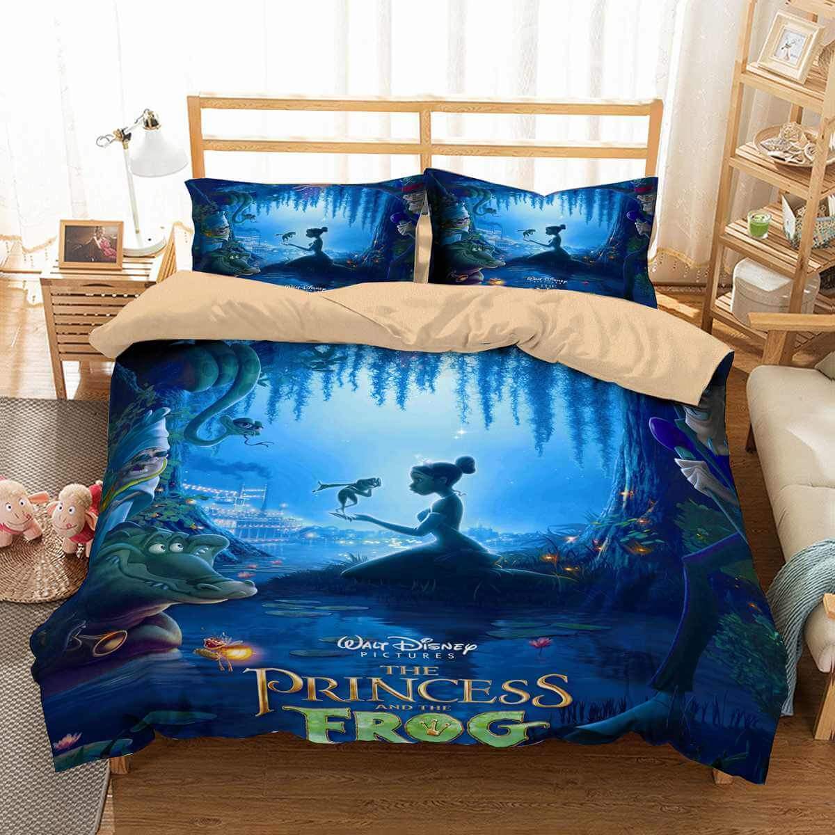 3D Customize The Princess And The Frog Customized Bedding Sets Duvet Cover