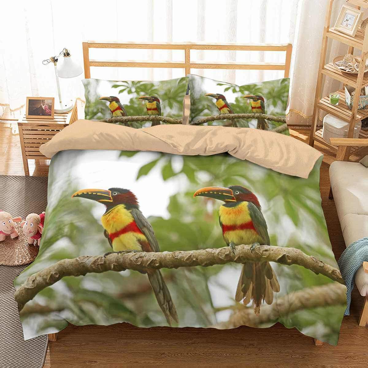 3D Customize Toucan Customized Bedding Sets Duvet Cover