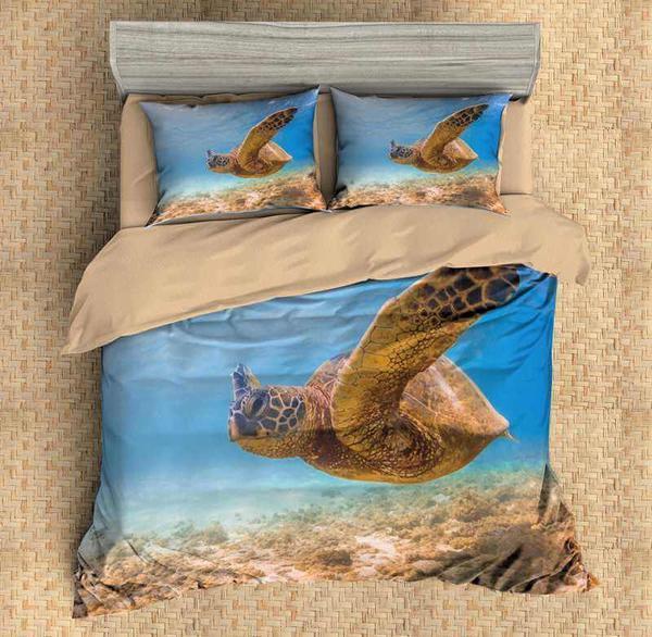 3D Customize Turtles 3D Customized Duvet Cover Bedding Sets