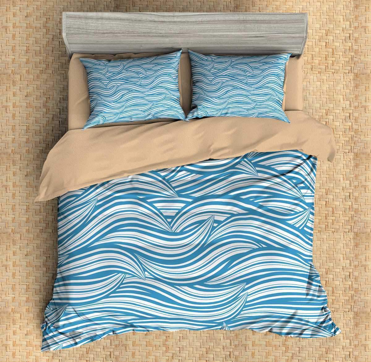 3D Customize Waves Customized Bedding Sets Duvet Cover