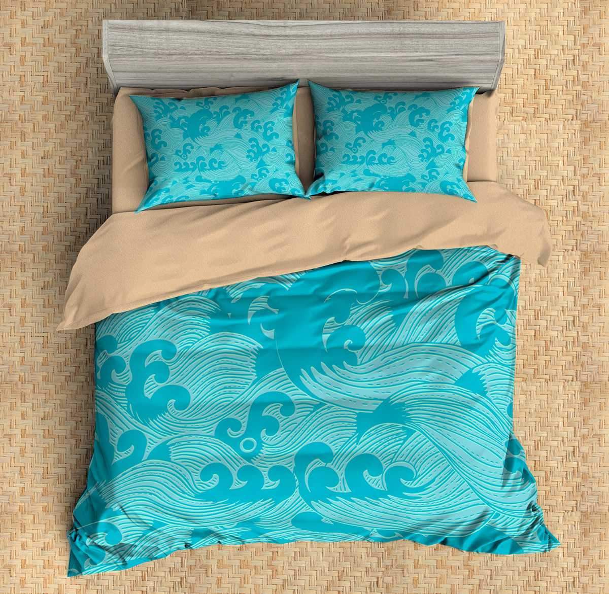 3D Customize Waves Customized Bedding Sets Duvet Cover
