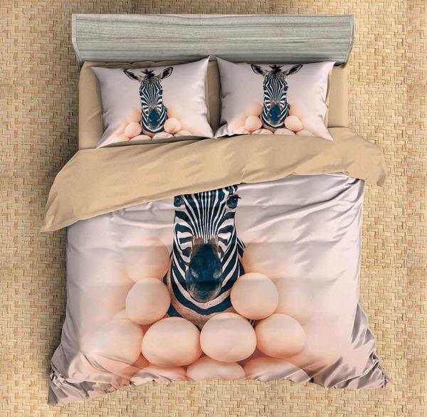 3D Customize Zebra 5 3D Customized Duvet Cover Bedding Sets