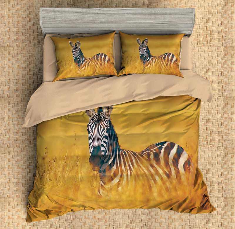 3D Customize Zebra Customized Bedding Sets Duvet Cover