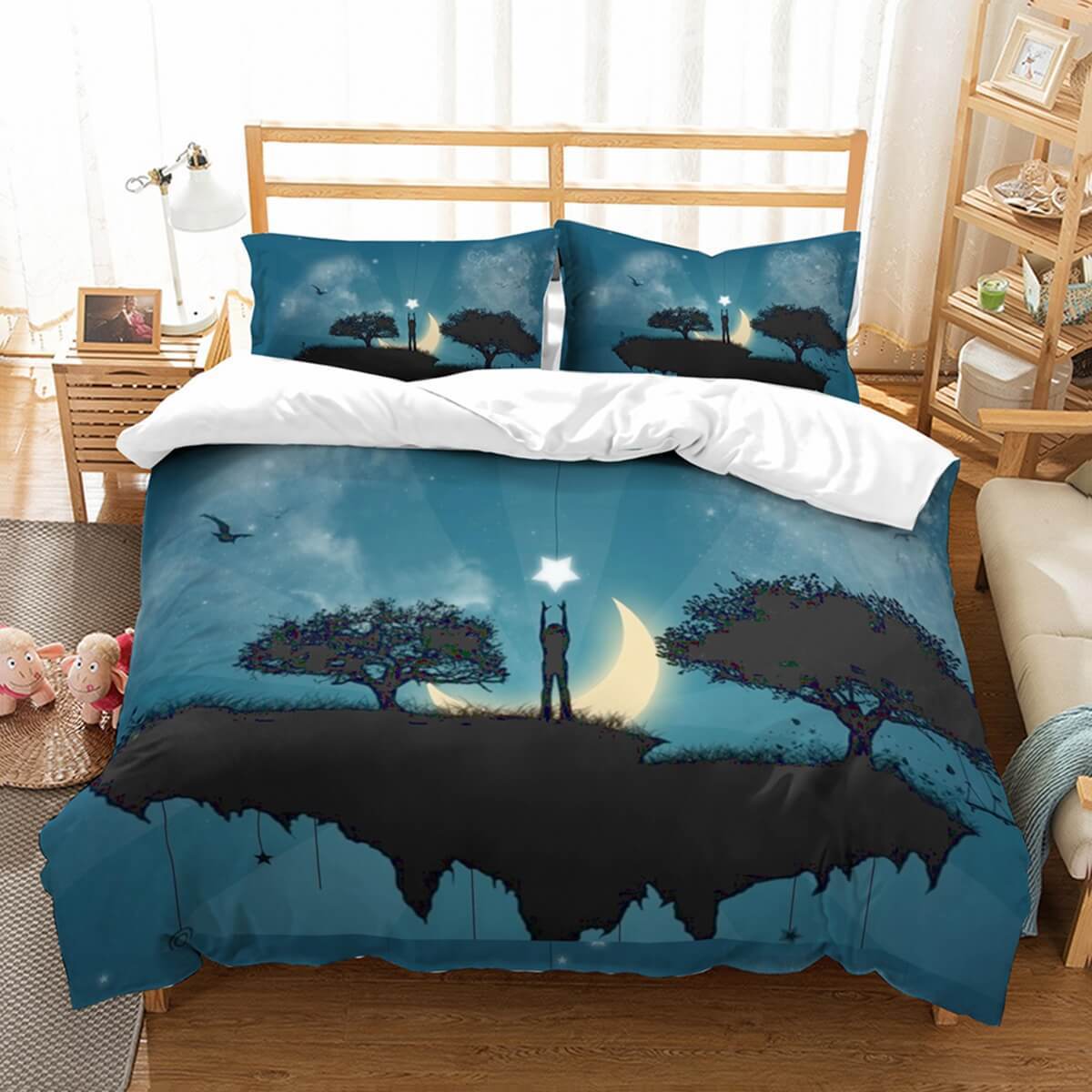 3D Customizetar Island et Bedroomet Bed3D Customized Duvet Cover Bedding Sets