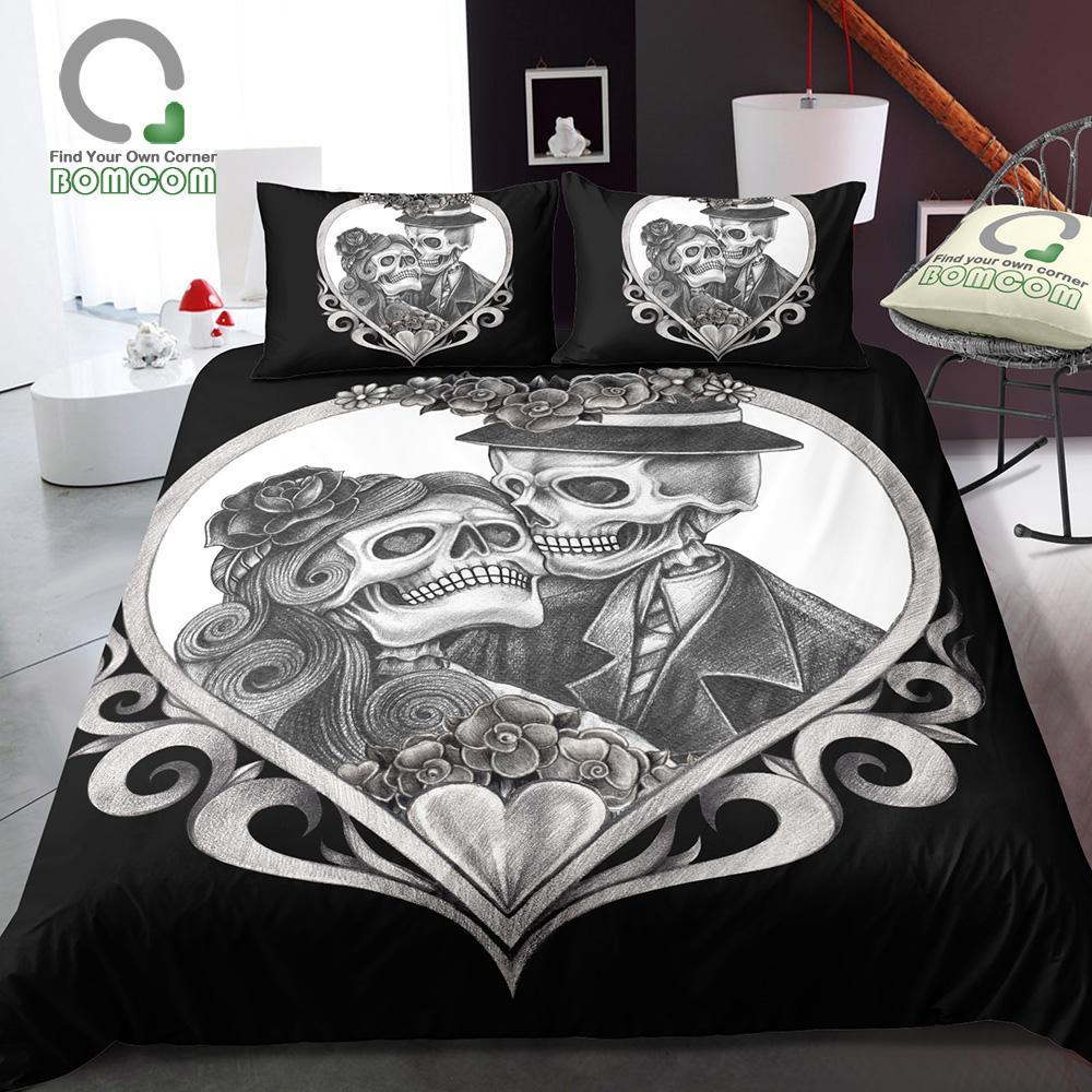 3D Digital Printingugarkull 3D Customized Duvet Cover Bedding Sets