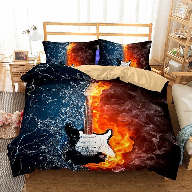 3D Guitar Print3D Customized Duvet Cover Bedding Sets
