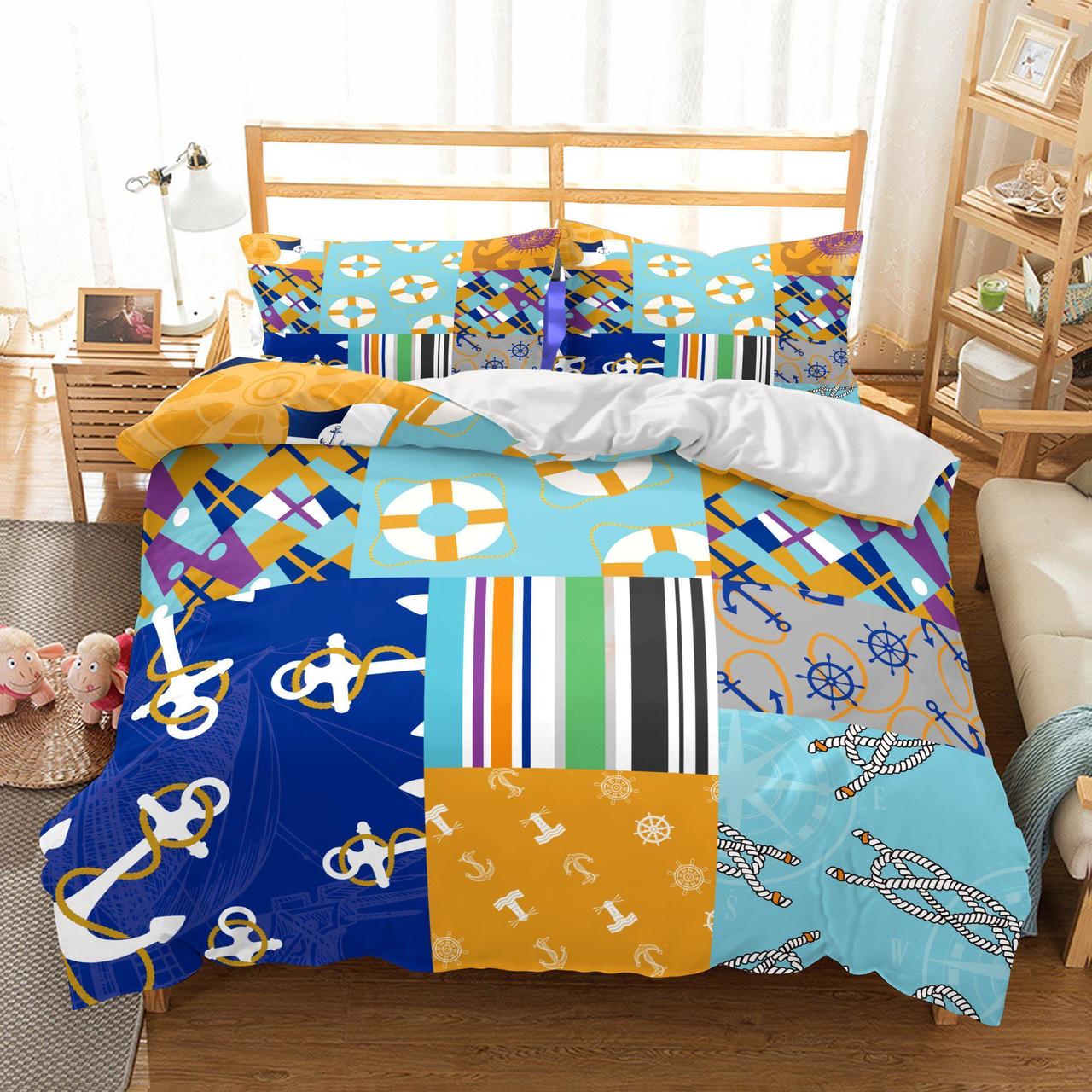 3D Natural Scenery Ship’s Anchor Bedding Sets Duvet Cover Set 3d Bedding Bedroom