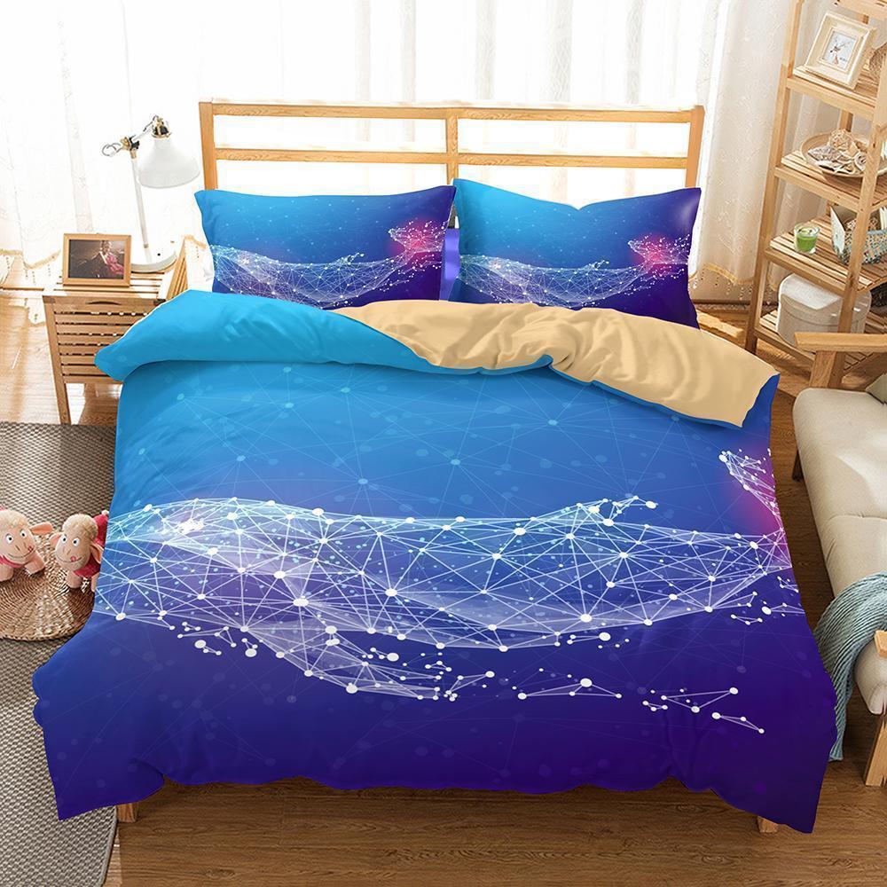 3D Whale bedding Sets/duvet cover set comforter cover pillowcase bedding pillows queen 3d bed sheet