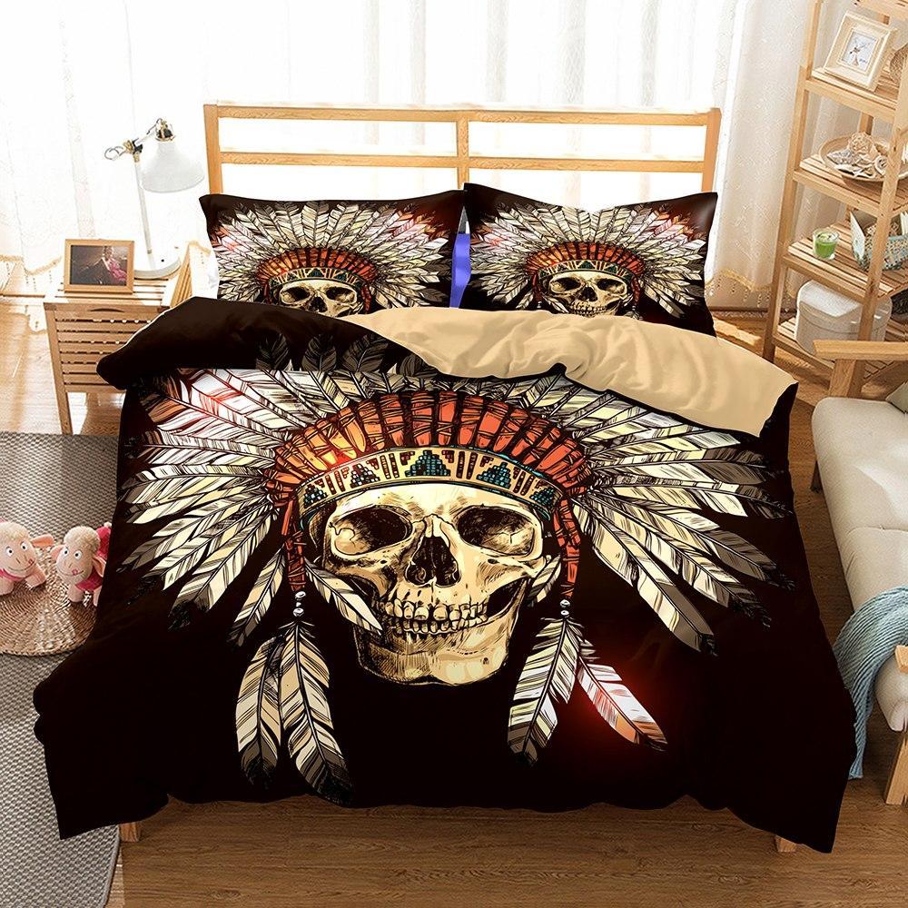 3Dkull Print3D Customized Duvet Cover Bedding Sets