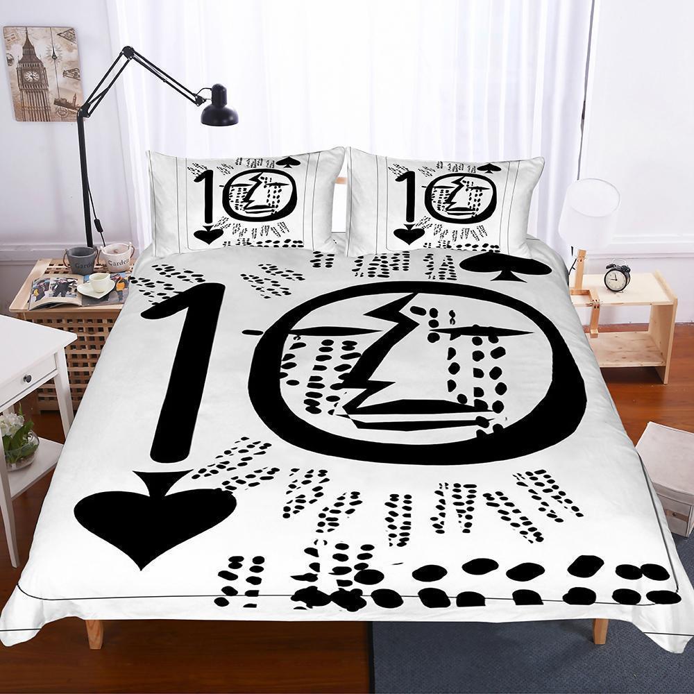 3dpades Playing Cards Poker Art Print Allize Art Print et3D Customized Duvet Cover Bedding Sets