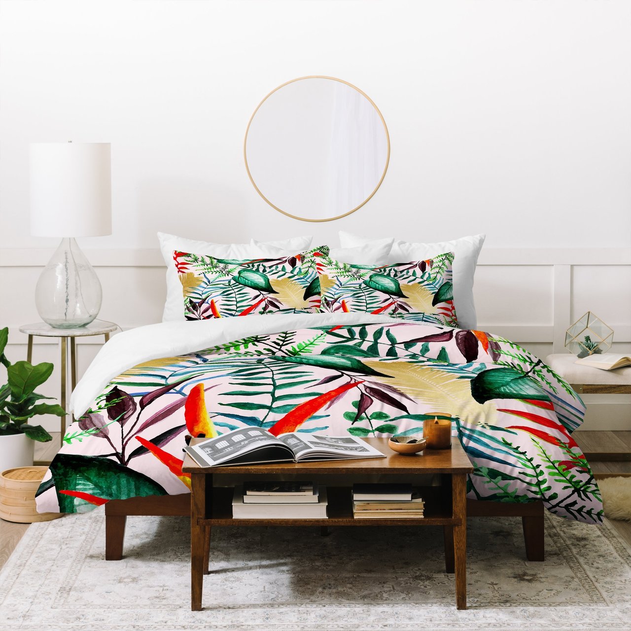 83 Oranges Paradise Floral Duvet Cover