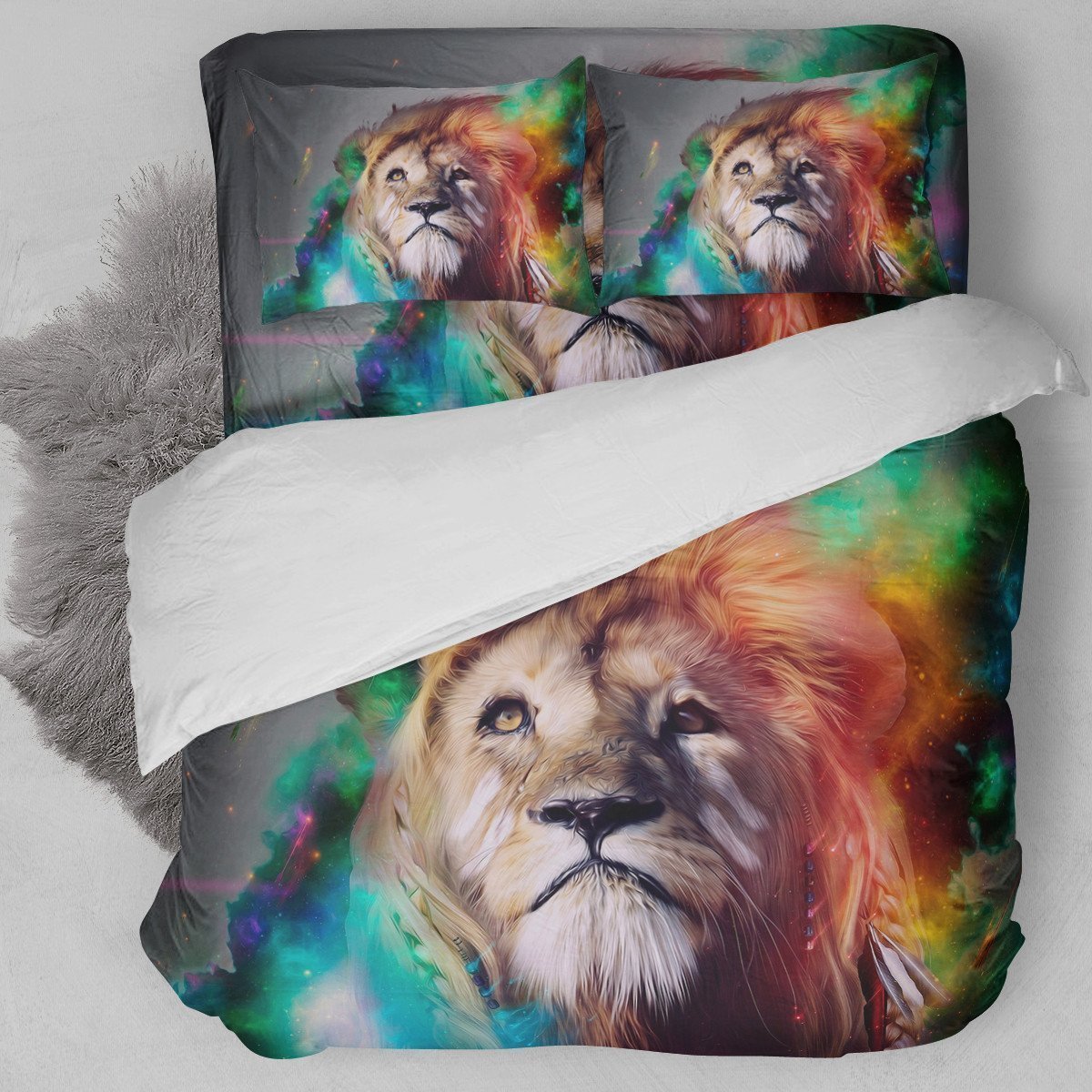 ABSTRACT LION B BEDDING SET