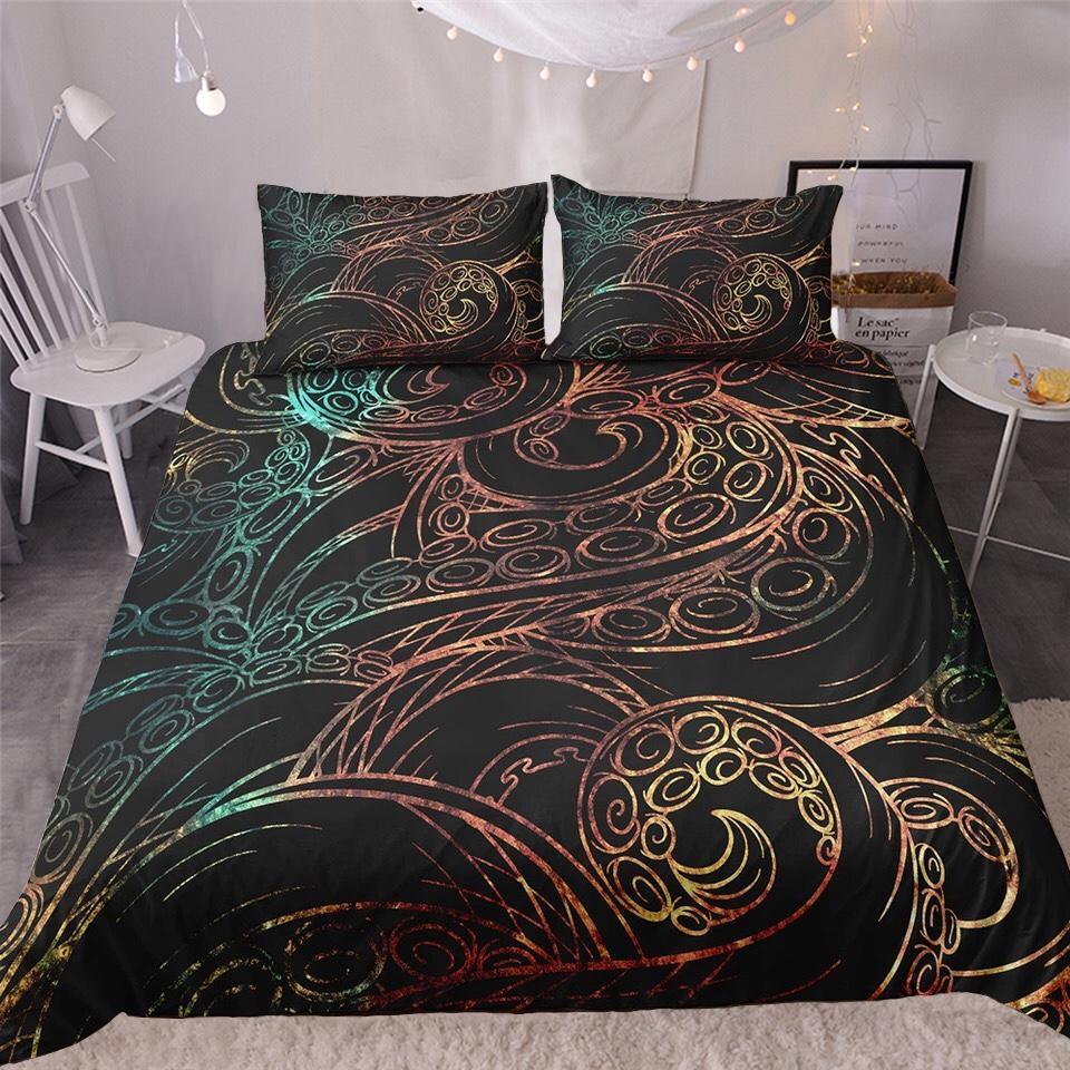 Abstract Octapus Tentacles 3D Customized Duvet Cover Bedding Sets