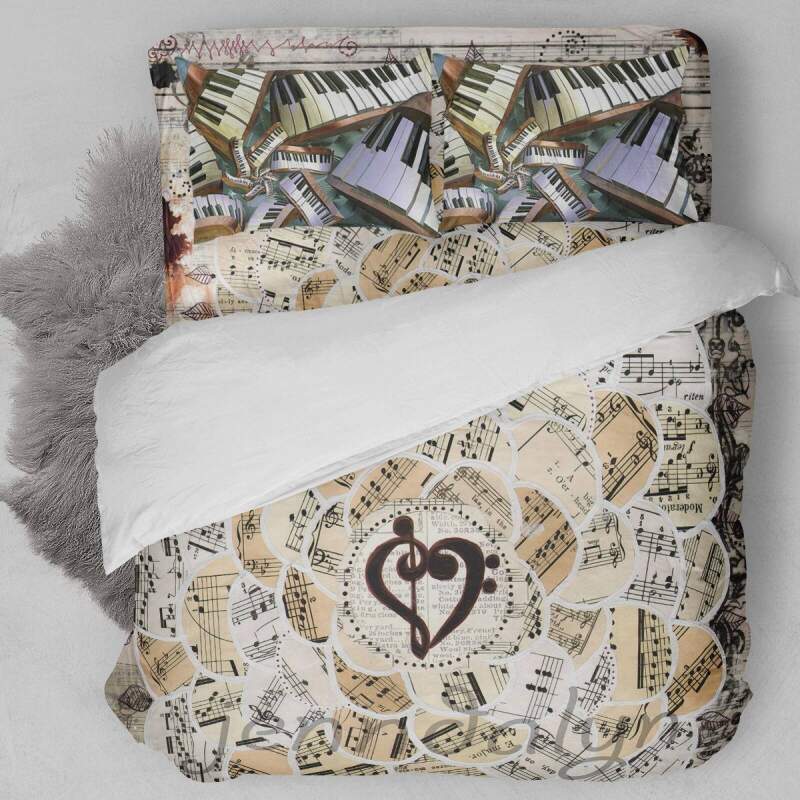 ABSTRACT PIANO BEDDING SET