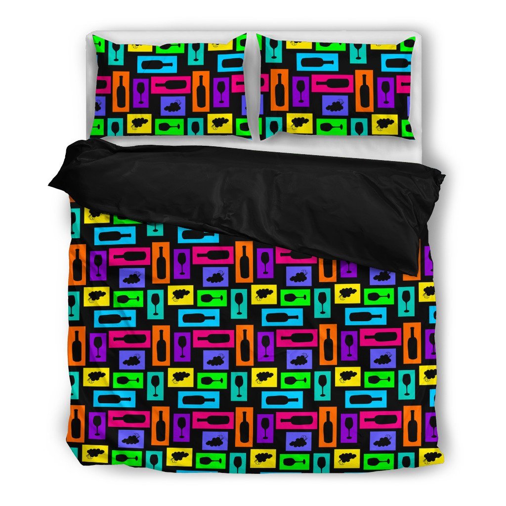 Abstract Wine 3D Customized Duvet Cover Bedding Sets