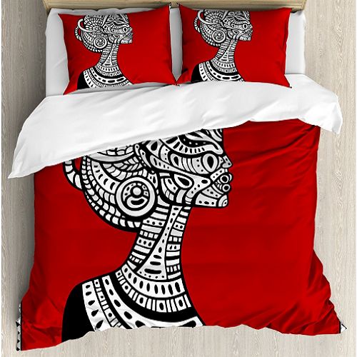 African Woman Duvet Cover Set