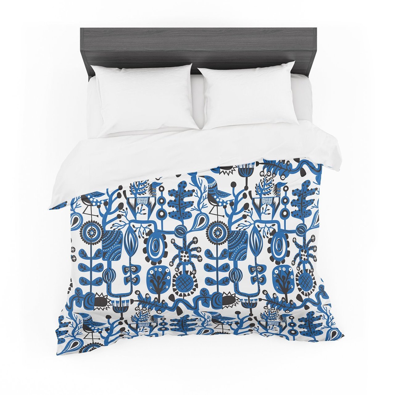 Agneschugardt ‘Dream’ Blue White Featherweight3D Customized Duvet Cover Bedding Sets