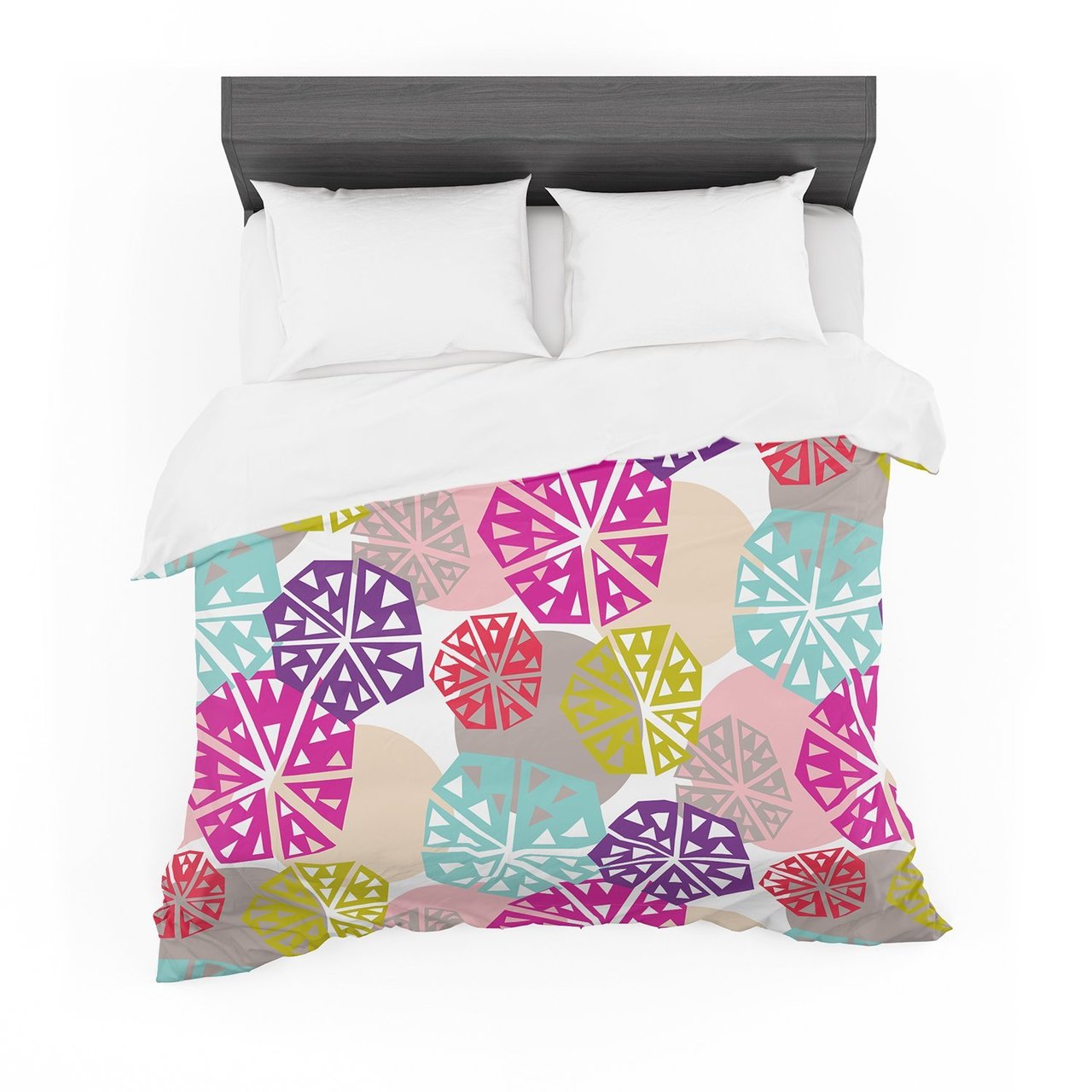 Agneschugardt ‘Pie In Theky’ Rainbow Abstract Featherweight3D Customized Duvet Cover Bedding Sets