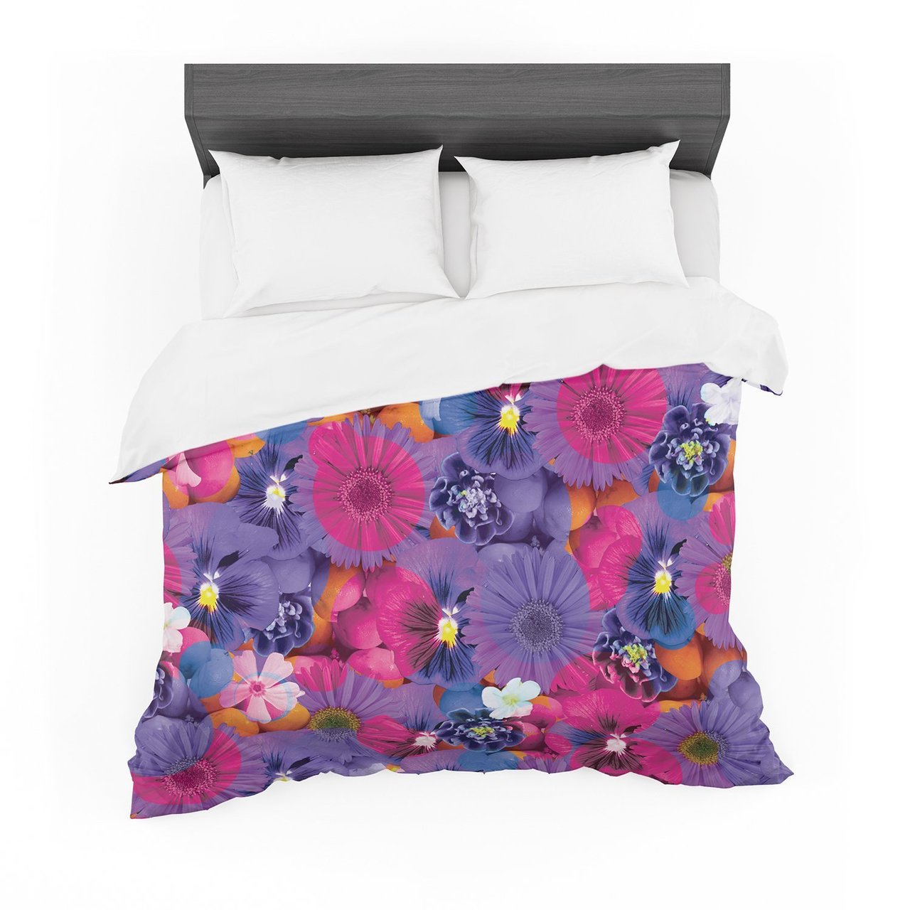 Akwaflorell ‘Find the Tiger’ Purple Pink Featherweight3D Customized Duvet Cover Bedding Sets