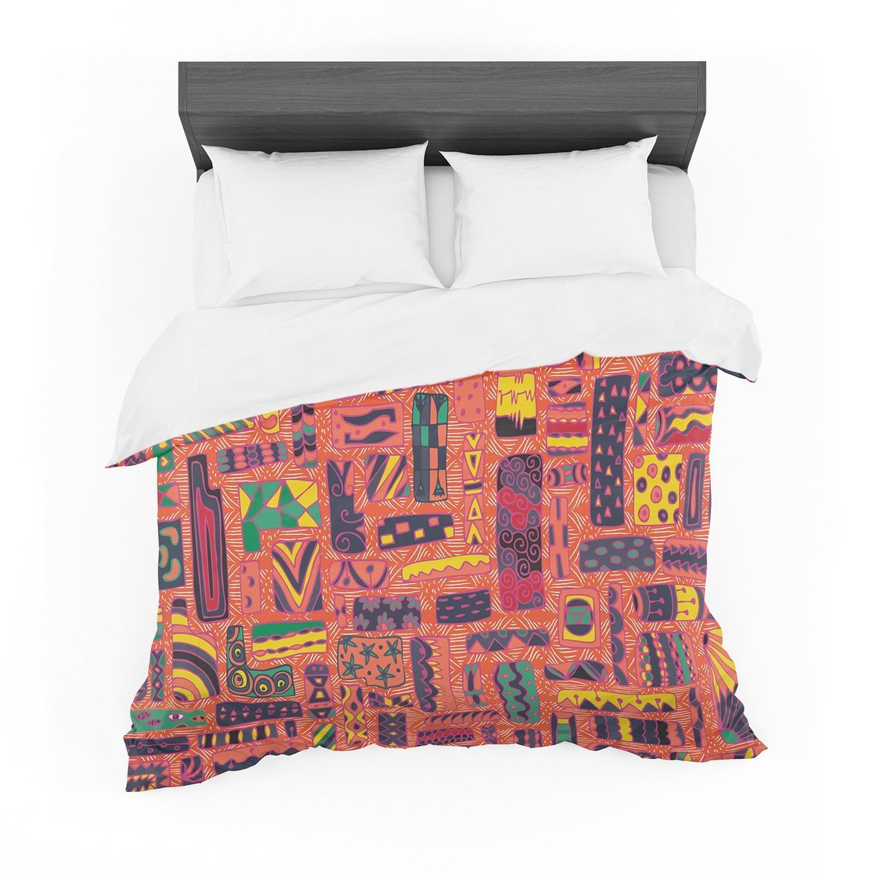 Akwaflorell ‘Squares’ Featherweight3D Customized Duvet Cover Bedding Sets