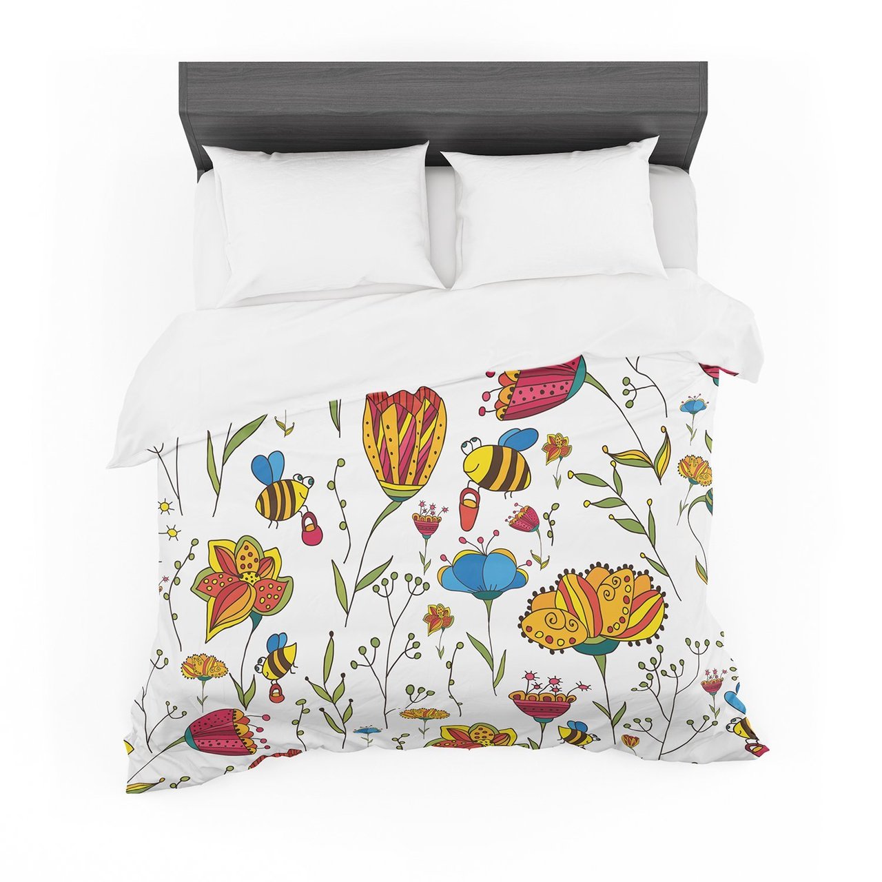 Alisa Drukman ‘Bees’ Multicolor Featherweight3D Customized Duvet Cover Bedding Sets
