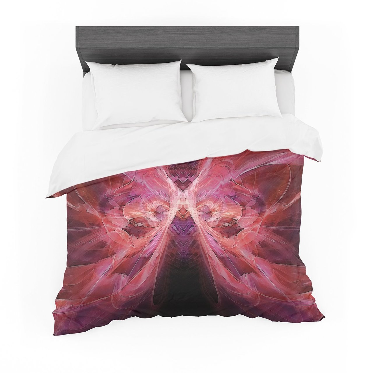 Alison Coxon ‘Butterfly Red’ Red Pink Featherweight3D Customized Duvet Cover Bedding Sets