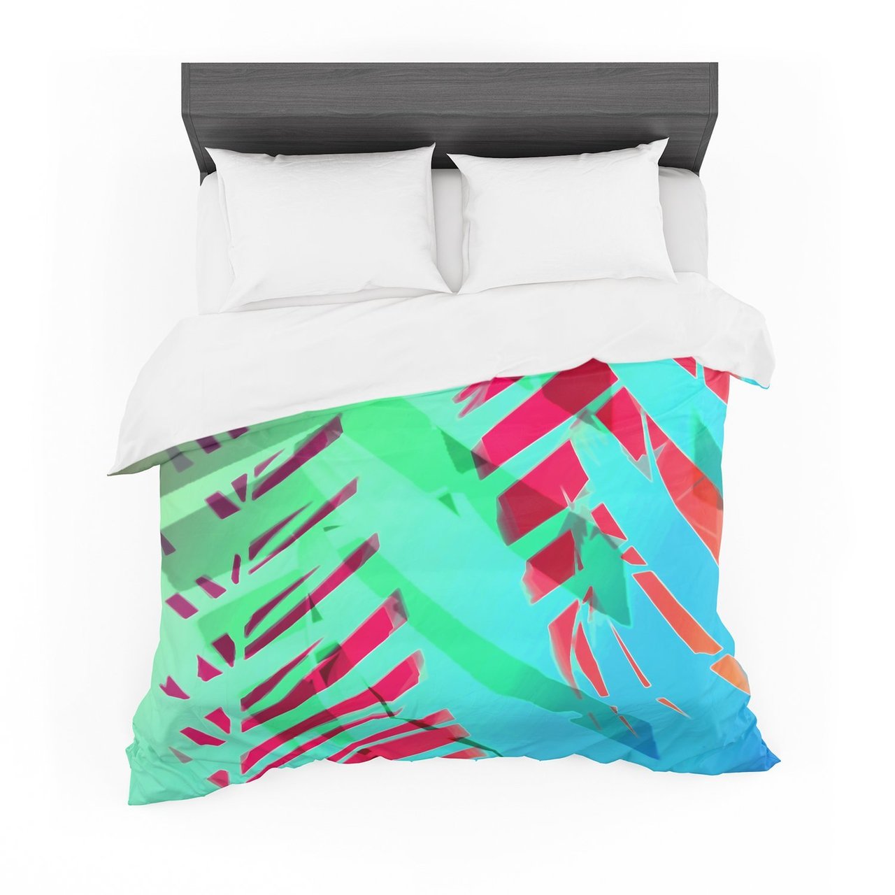 Alison Coxon ‘Cool Tropical’ Blue Green Featherweight3D Customized Duvet Cover Bedding Sets