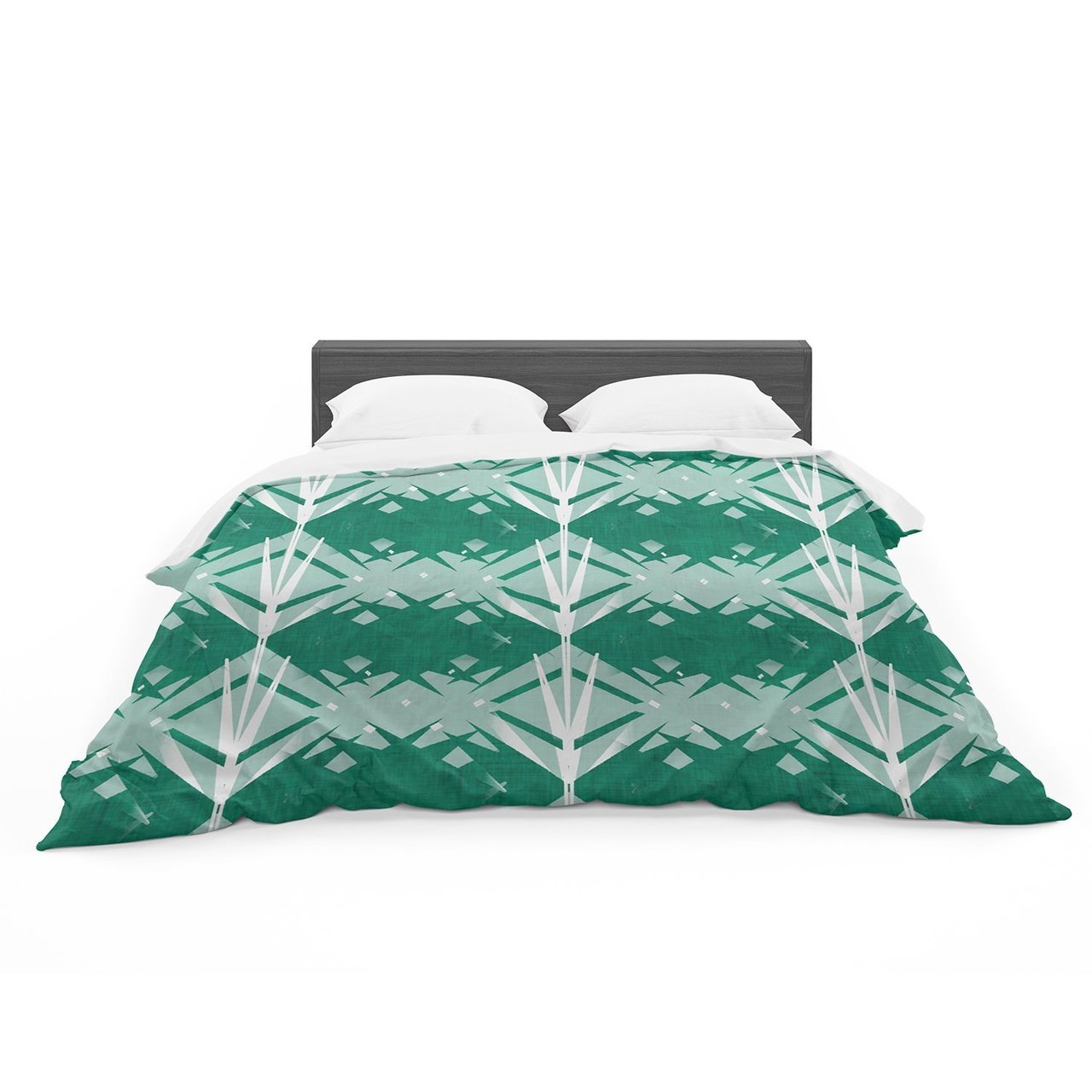 Alison Coxon ‘Diamond’ Teal White Featherweight3D Customized Duvet Cover Bedding Sets