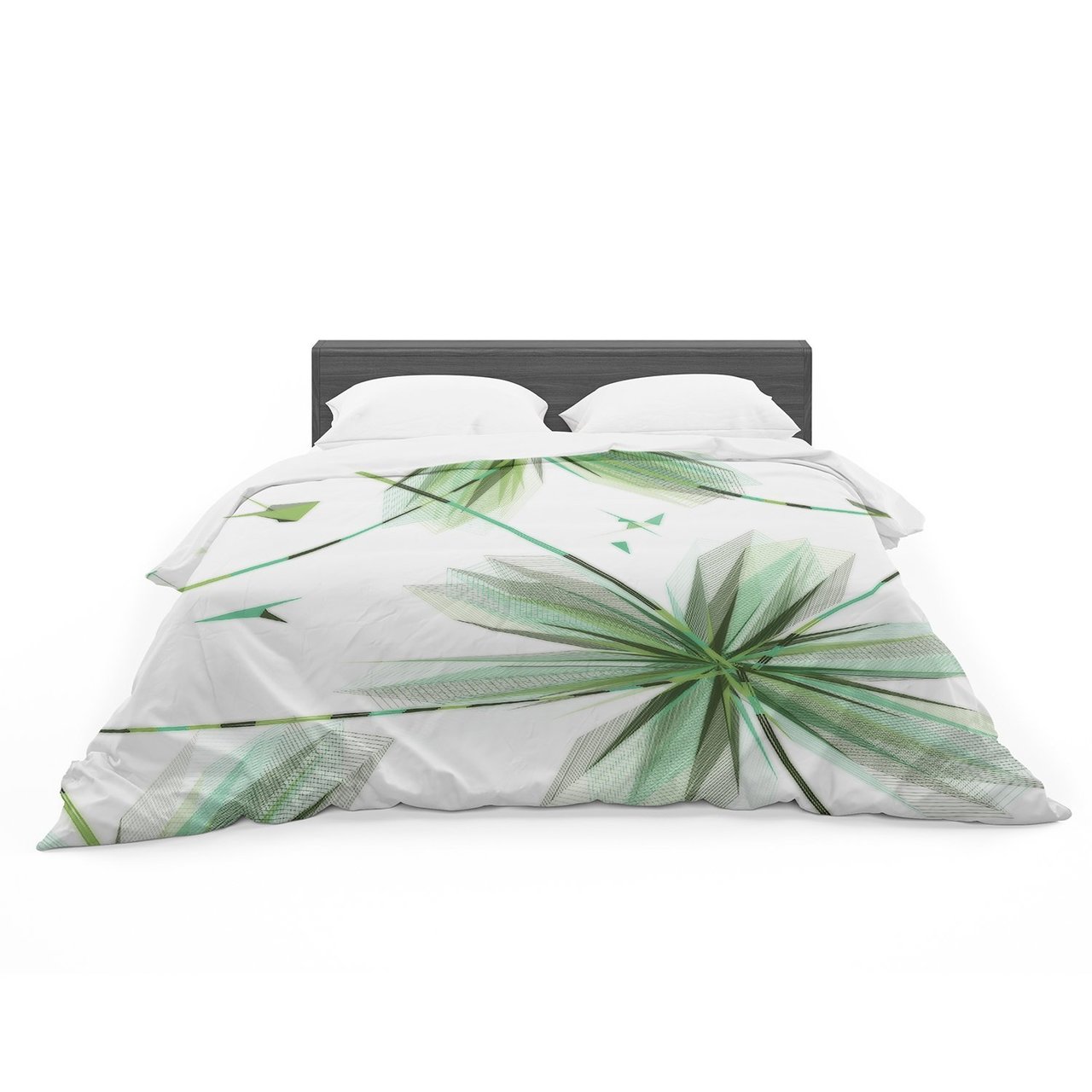 Alison Coxon ‘Flower Teal’ Featherweight3D Customized Duvet Cover Bedding Sets