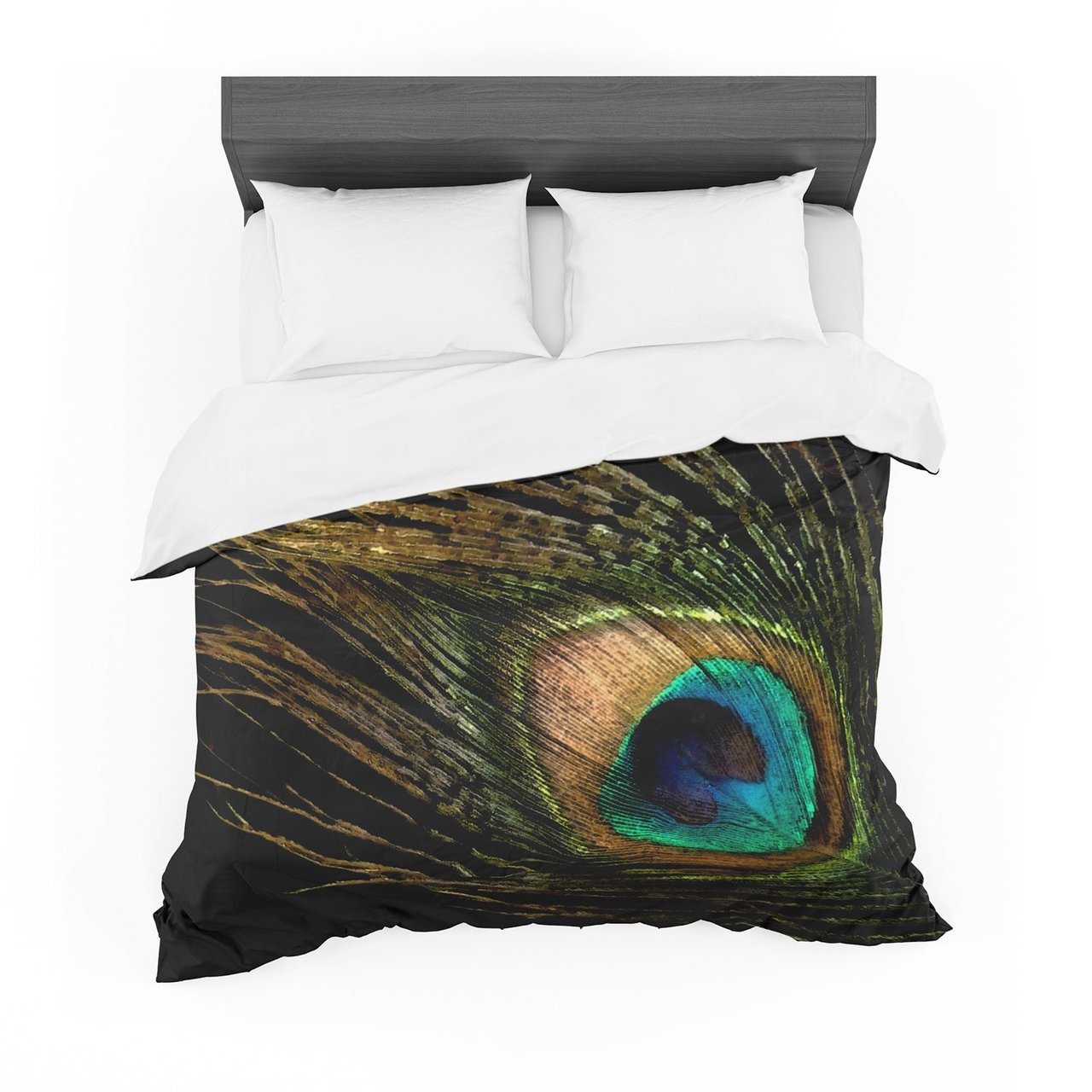 Alison Coxon ‘Peacock Black’ Featherweight3D Customized Duvet Cover Bedding Sets