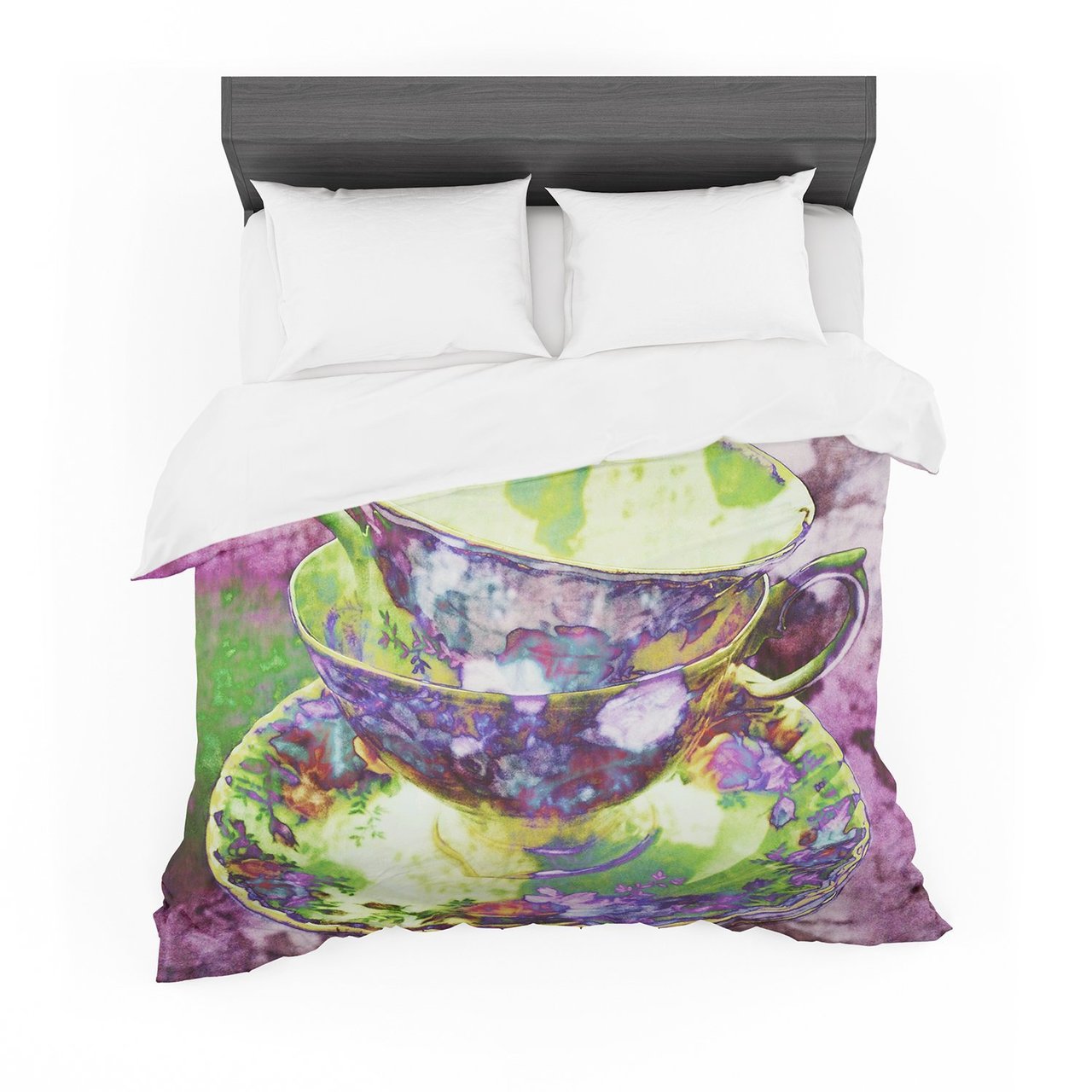alyZen Moonshadow ‘Mad Hatters TParty II’ Pink Green Featherweight3D Customized Duvet Cover Bedding Sets