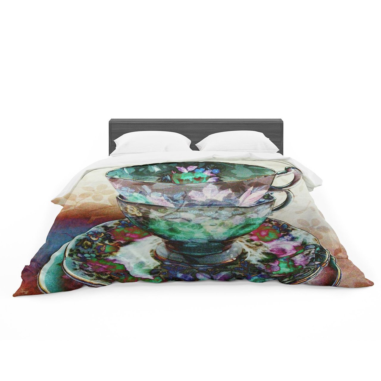 alyZen Moonshadow ‘Mad Hatters TParty III’ Abstract Featherweight3D Customized Duvet Cover Bedding Sets
