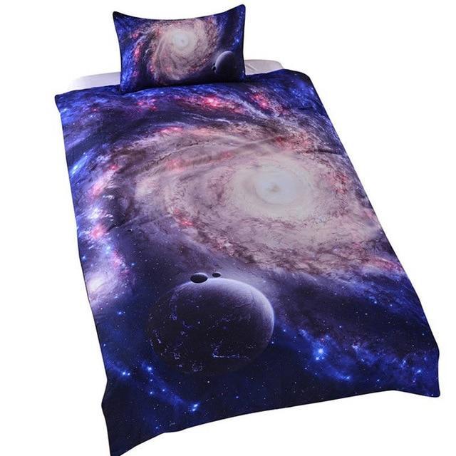 Amazing Galaxy et Queenize 3d Close to Galaxy Quilt Coveret Universe Bedspread Bedclothes3D Customized Duvet Cover Bedding Sets