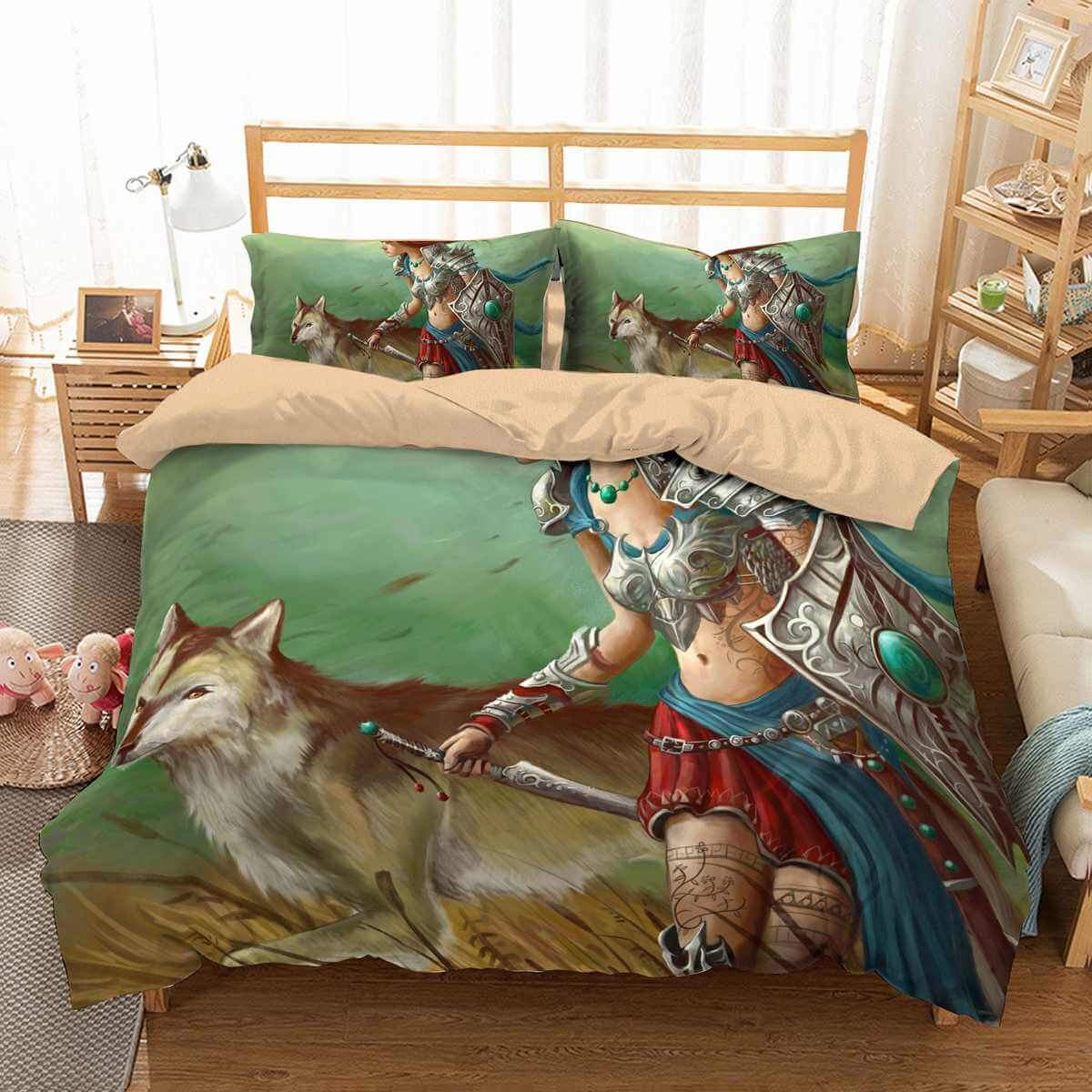 Amazon Warrior 3D Customized Duvet Cover Bedding Sets