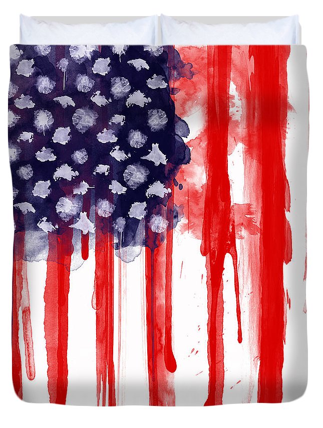 American Spatter Flag 3D Customized Duvet Cover Bedding Sets