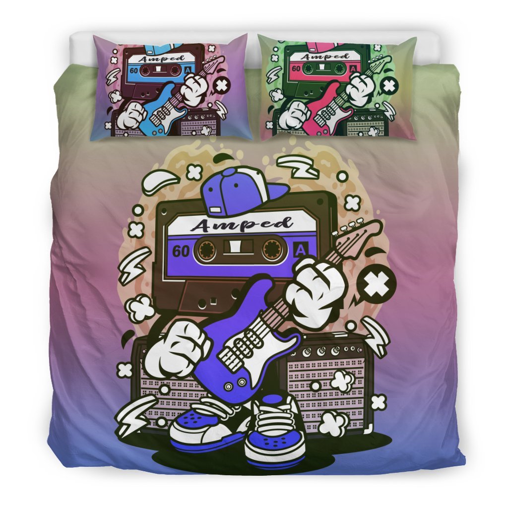 Amped Guitar for Musicians and Music Freaks3D Customized Duvet Cover Bedding Sets